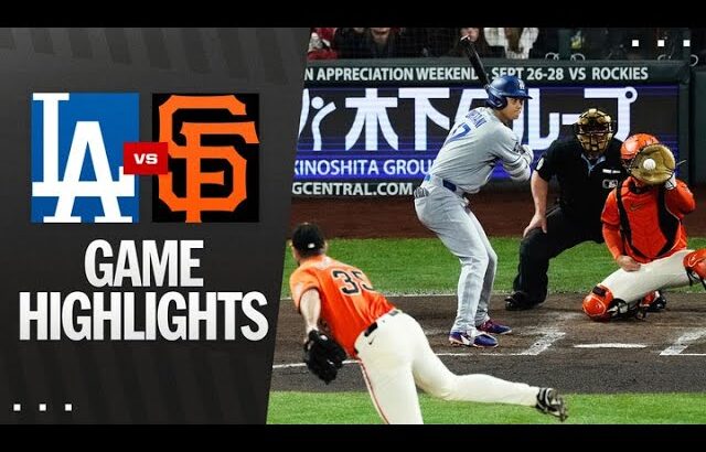 Dodgers vs. Giants Game Highlights (9/12/25) | MLB Highlights