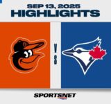 MLB Highlights | Orioles vs. Blue Jays – September 13, 2025